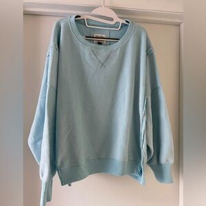 American Eagle Outfitters Sky Blue Crew Neck Sweater